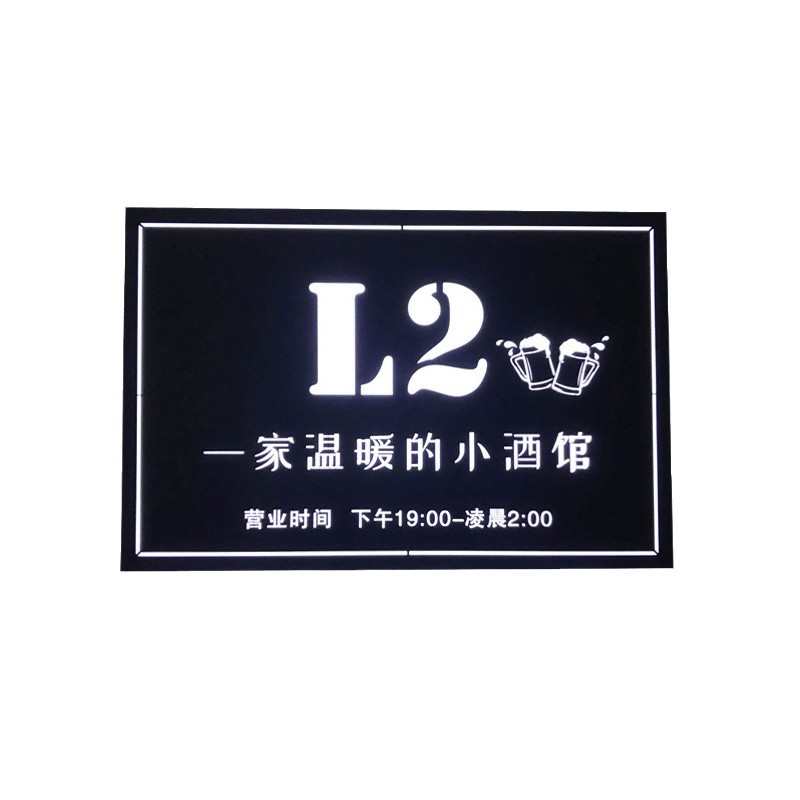 批发欧式铁艺复古烤漆LED发光侧招亚克力型户外灯箱广告牌导视牌