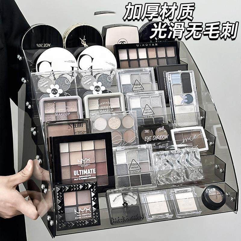德国JK高端透明亚克力化妆品收纳盒梳妆台阶梯眼影香水展示收纳架