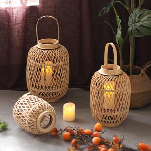 彷古手提烛台灯笼民宿酒店样板房软装 饰品风灯影楼拍摄工艺摆件