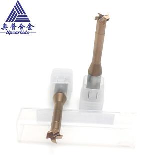 60HRc钢件开槽用D10.0*D9*75L*4F硬质合金四刃T型铣刀