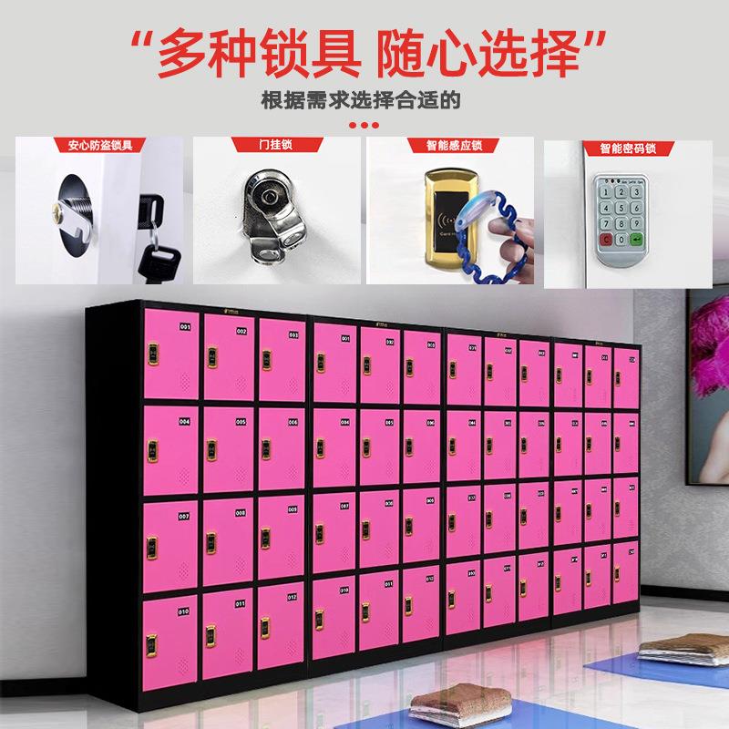 彩色员工更衣柜彩色更衣健身存房员工柜学生宿舍储物柜柜浴室包带