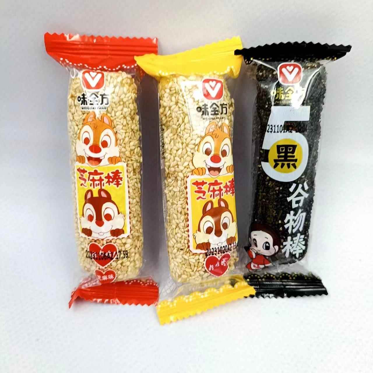 新日期味全方夹心芝麻棒芝麻酥糖传统糕点休闲零食小吃
