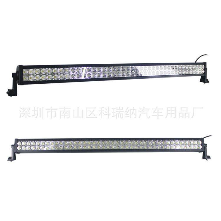 汽车LED长条灯 越野射灯货车超亮灯240W改装双排前杠灯带透镜