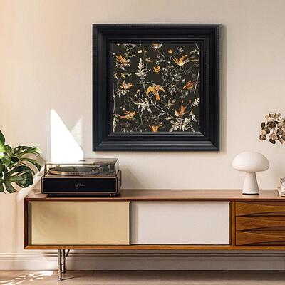 法客式中美SQH古风装饰画厅餐玄关走厅廊挂画小众艺术浪漫花卉式