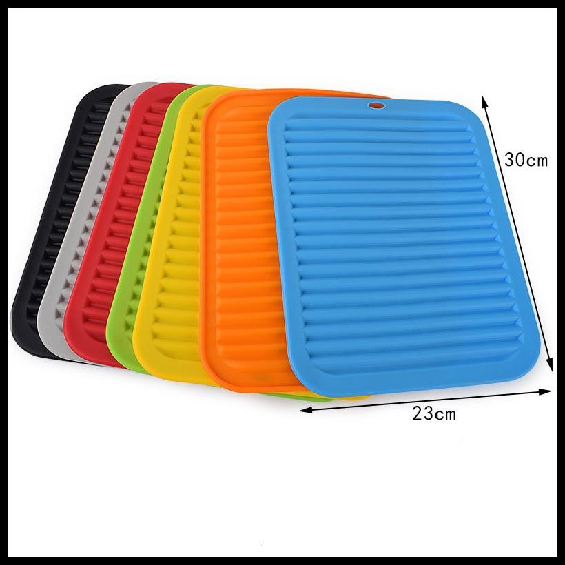 硅胶厨房沥水垫桌面菜板防滑垫水槽垫家用大小号防烫锅垫底座隔