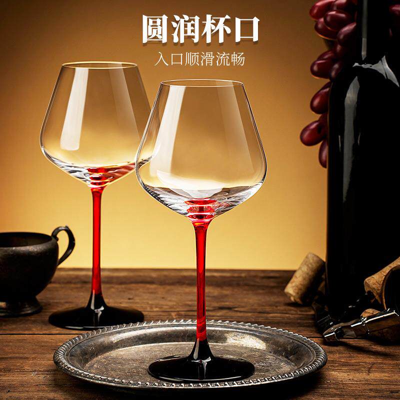 红酒杯套装一整套勃艮第水晶红酒杯套装家用奢华醒酒器酒杯欧式