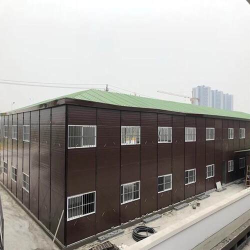 户外简易集装箱活动房轻钢组合可拆卸工地临建岩棉A级防火住人房