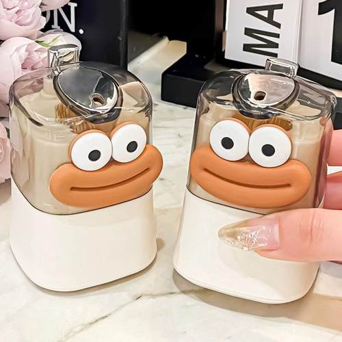 创意牙签筒自动弹出家用收纳高颜值个性奶油风新款轻奢餐厅牙签盒