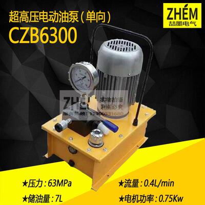 CZB6300/6302单向超高压电动油泵双向超高压电动液压油泵电动泵