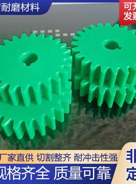 高分子聚乙烯齿轮耐磨绞肉机齿轮定制尼龙PE轴套机械滑块炼条齿轮