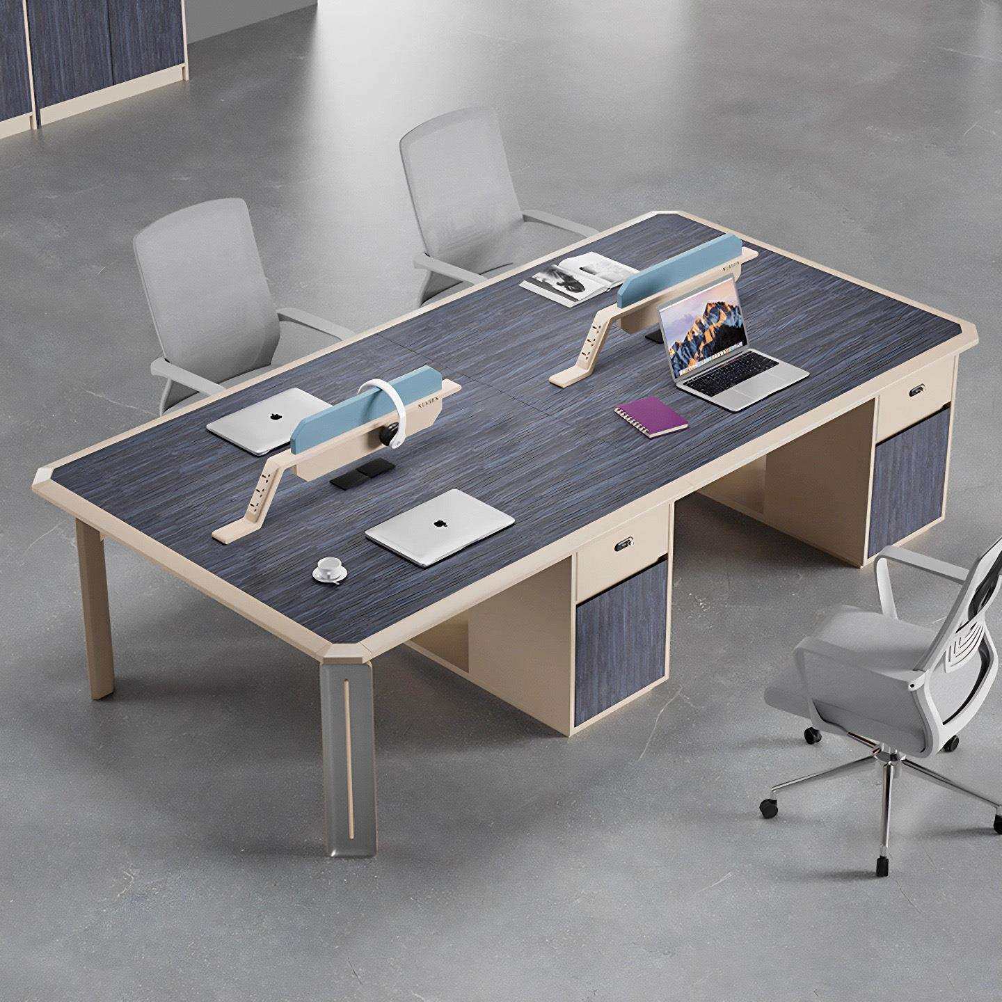 职员办公桌椅组合436人位简约现代办公室家具电脑桌员工屏风卡座