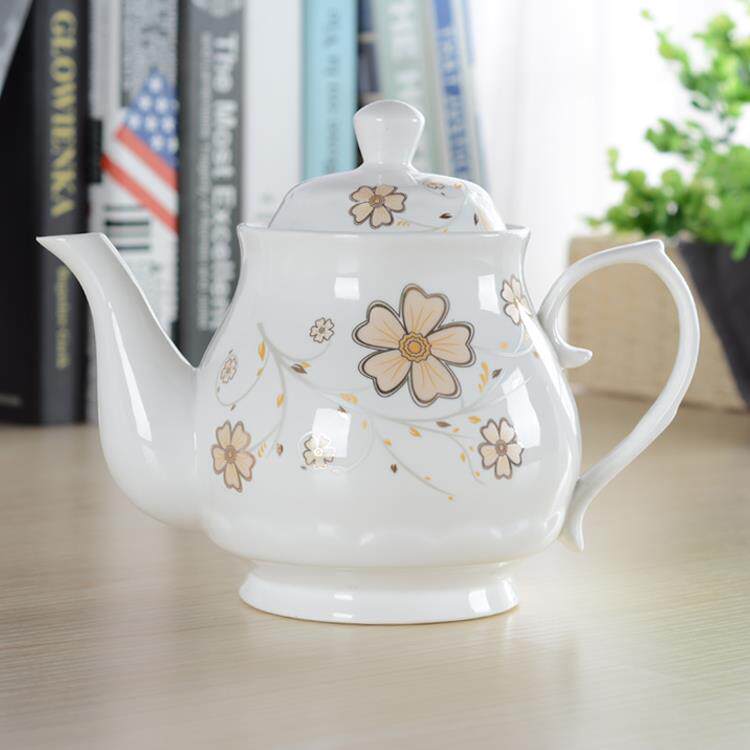 陶瓷茶壶单壶家用大号过滤冷水壶咖啡壶酱料壶油壶饭厅瓷器茶水壶