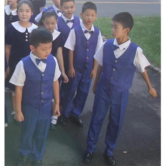 高档出六服一儿童合唱服演服中小学生大合唱服男女童诗歌朗诵表演