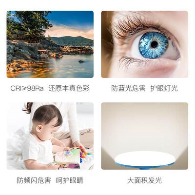 led飞碟灯家用客厅卧室工厂照明节能e27螺口护眼灯泡三色变光螺旋