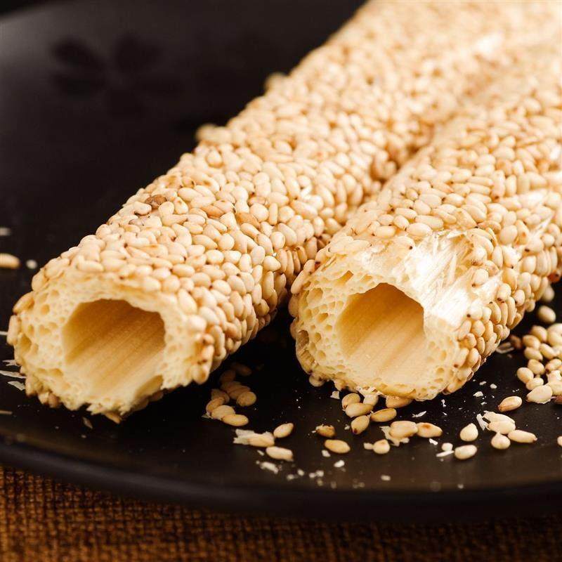 芝麻糖手工老式杆糖麻糖原味芝麻糖杆糖长条正宗空心小年灶糖