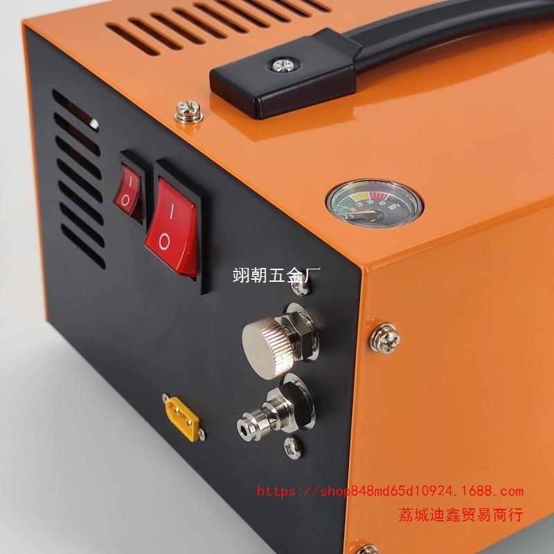 跨境12V电动高压打气机打气泵30mpa压缩泵潜水呼吸泵4500psi