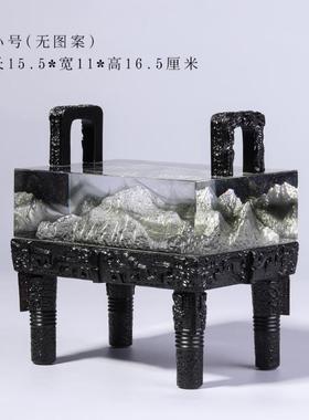 高档珠山穆朗玛靠鼎琉璃摆件家居客厅公办室装饰店铺司开业商公务