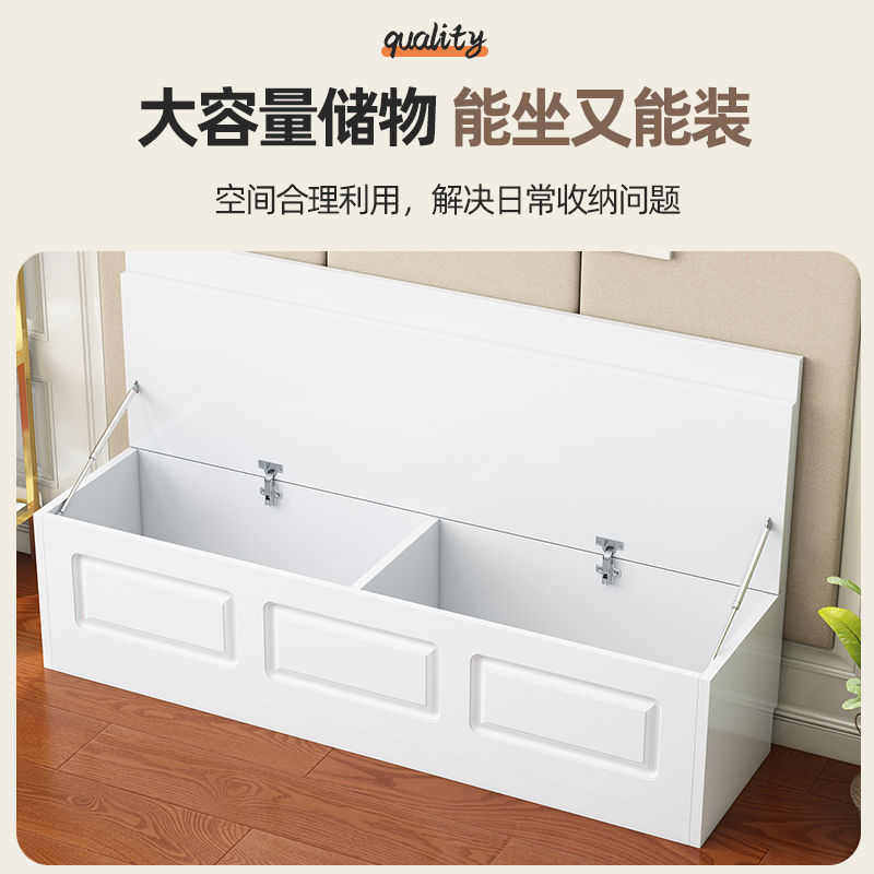 实木餐椅软包卡座多功能家用沙发换鞋柜餐厅长条收纳柜阳台储物柜