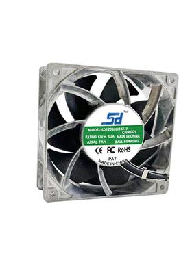 12CM/厘米GCI203812属V3.1电2A充电桩机柜源金框耐高温散热风扇