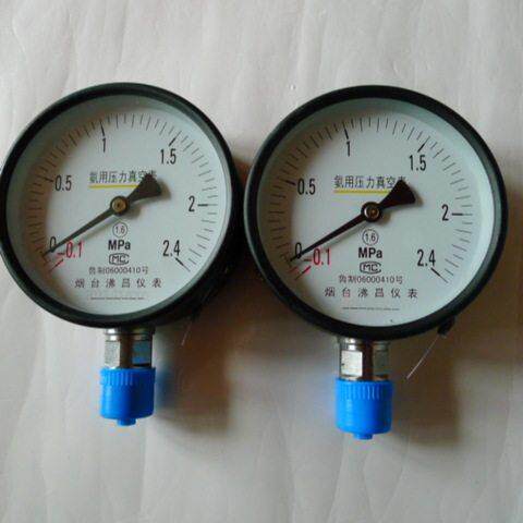 烟台沸昌YZA-100氨用压力真空表1.5mpa/2.4mpa1块
