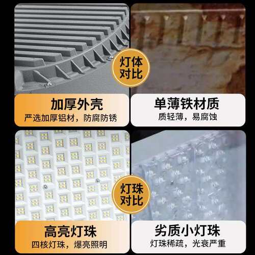 亚明led探照灯2000瓦大功率照明灯建筑工地投光灯户外高亮塔吊