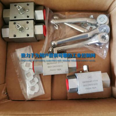 德国MHA BKH DN13 G1/2 PN500 192A手柄高压球阀