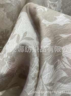 G-1516#玫瑰提花印花面料-新中式-春夏面料-植物纤维-吸湿透气薄