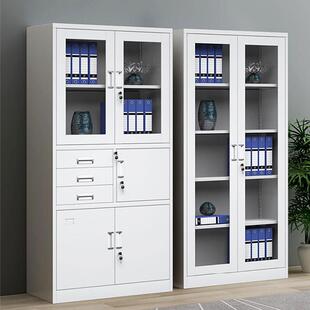 文件柜带锁办公置室料柜铁皮柜员KTM资工纳收物储物柜钢制更衣柜