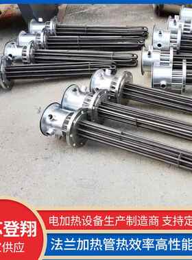 蒸烫机加热0管法兰电管蒸汽发生器电热管发烧水热管热38V9DX-FLJR