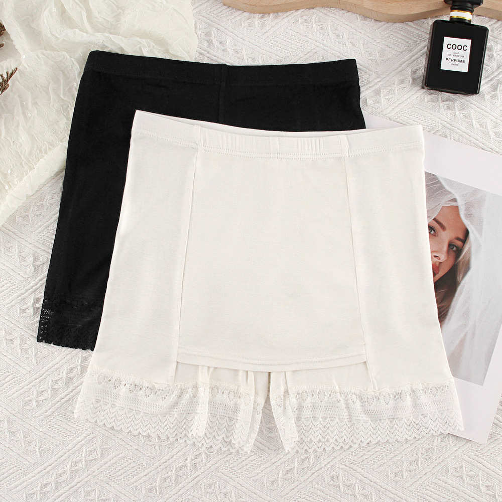 莫代尔无痕安全裤内裤二合一女遮挡三角区不卷边防走光四角短裤头