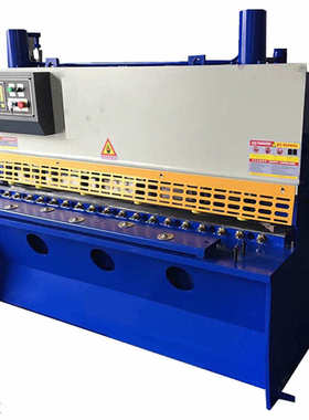 ×开2500设备料金属裁标牌摆式剪 液压数控qc12y板机-板机4