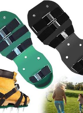 1 Pair Grass Loose Soil Tool Adjustable Belt Lawn Aerator