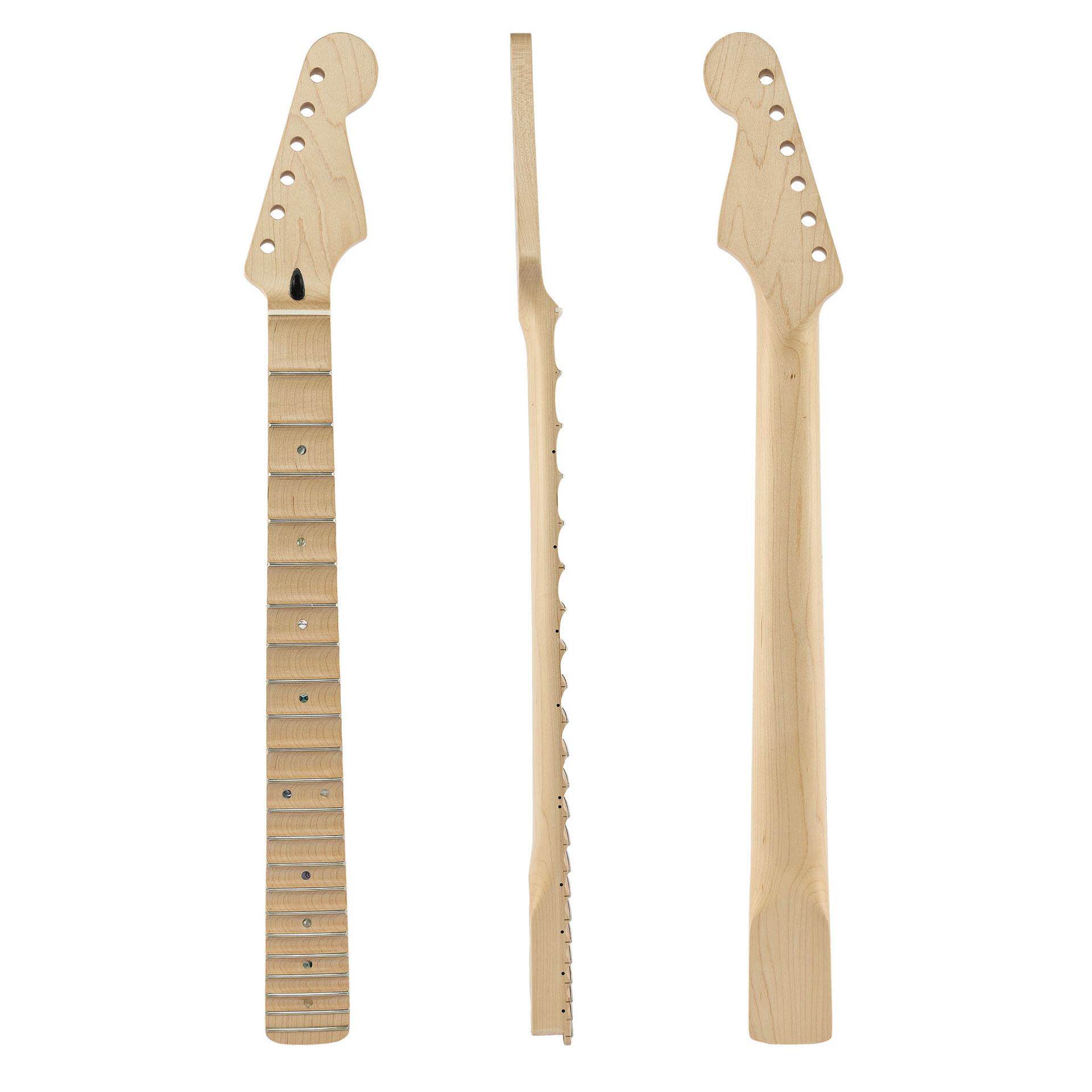 [哑光]22品全扇形ST电吉他琴柄 加拿大枫木琴颈 波浪纹指板