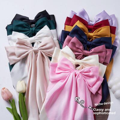 Red bow tie hairpin female Headband hair accessories clip