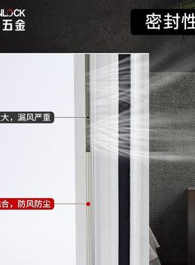 酒店门密封房门木门缝隙缝自隔音条防风防尘铝合金静音动条MHX升