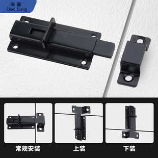加厚不锈钢自动弹簧插销锁扣门锁门闩卫生间门栓门扣木门防盗包邮