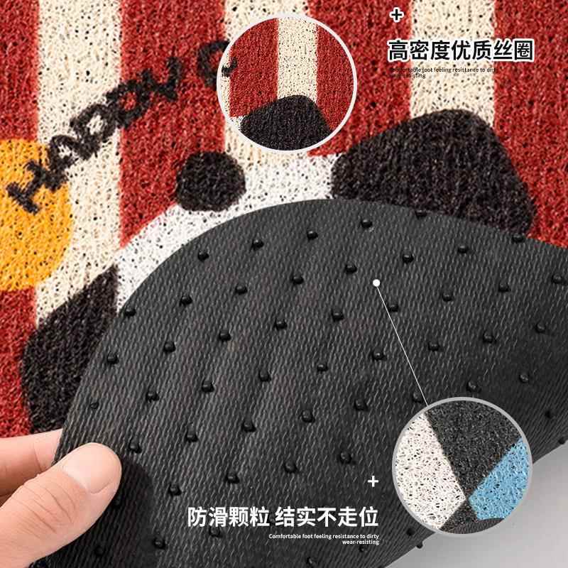 汽内车脚垫女生车防530脏垫地毯地垫丝圈通用卡通爱可垫熊猫车脚