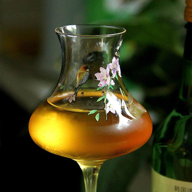 国潮香槟酒杯水晶玻璃鸡尾酒吧调酒品鉴杯闻香试酒威士忌高脚杯