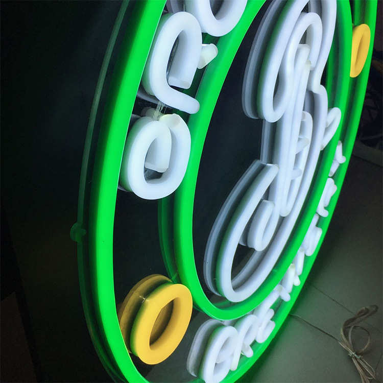 柔性霓虹灯彩虹造型透明亚克力软管led灯发光灯带酒吧广告造型灯