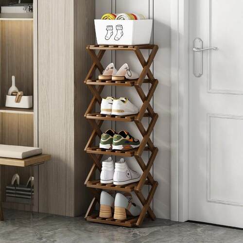 Multi-layer simple household economical extendable shoe rack