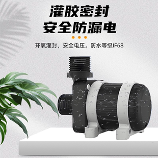 直流无刷潜水泵DC12V水陆两用高扬程大流量抽水泵洗澡增压泵浇花