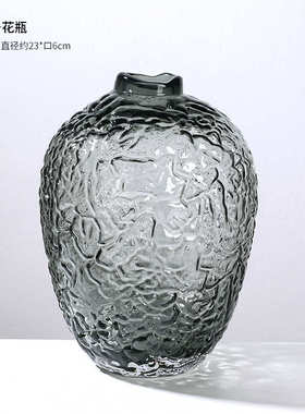 小口创意大肚子水培吊钟插花新品设计玻璃花现代器客厅花瓶