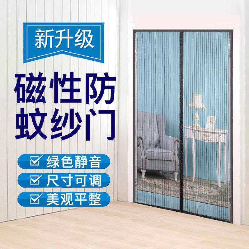 防蚊门帘纱门全磁条家用沙门尺寸可调纱网磁吸夏天蚊网自一件起批