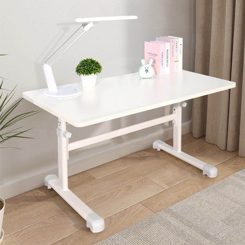 可升降家用台式笔记本电脑桌办公桌简易书桌儿童实木学习桌工厂供
