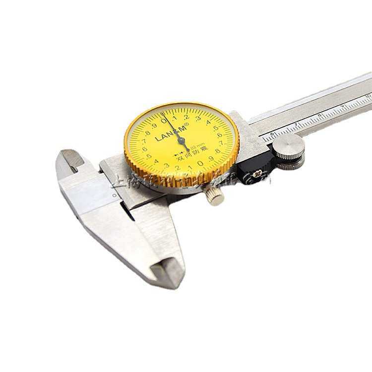 联羽带表卡尺0-300mm高精度0-150-200不锈钢工业级油代表游标卡尺