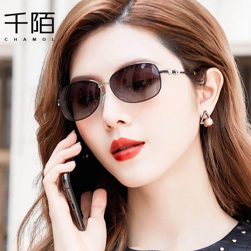 墨镜女小脸款小框方形小号码眼镜开车专用偏光镜太阳镜女防紫外线