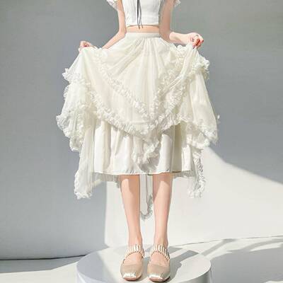 Elegant Layered Mesh Skirt Dress, Spring New Arrival,,
