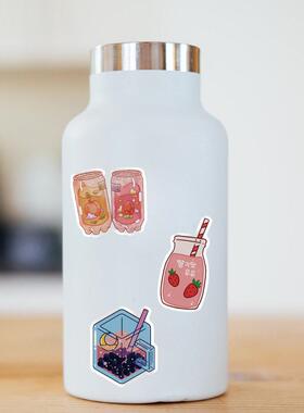 50PCS Cute Drink Aesthetic Stickers Cartoon Decal Scrapbook