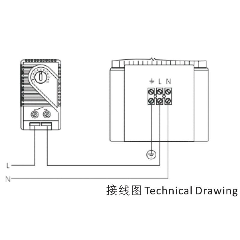 小型恒温加热器 省空间型风扇加热器PTC半导体加热器 机柜加热器
