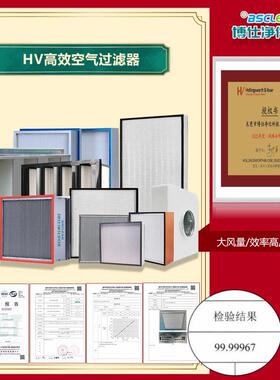 HV效空气过滤器洁净室实验室MERV16效率HEPA效空气过滤器